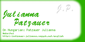 julianna patzauer business card